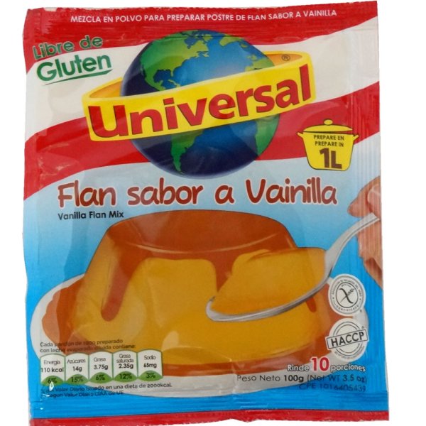 画像1: プリンの素 フラン バニラミックス Flan sabor a Vanilla 100g (1)